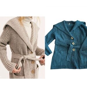 NWOT Free People taffy Sweater Cardi Coat Sz S Z269